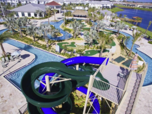 Community pool at Story Lakes Resort near Disney
